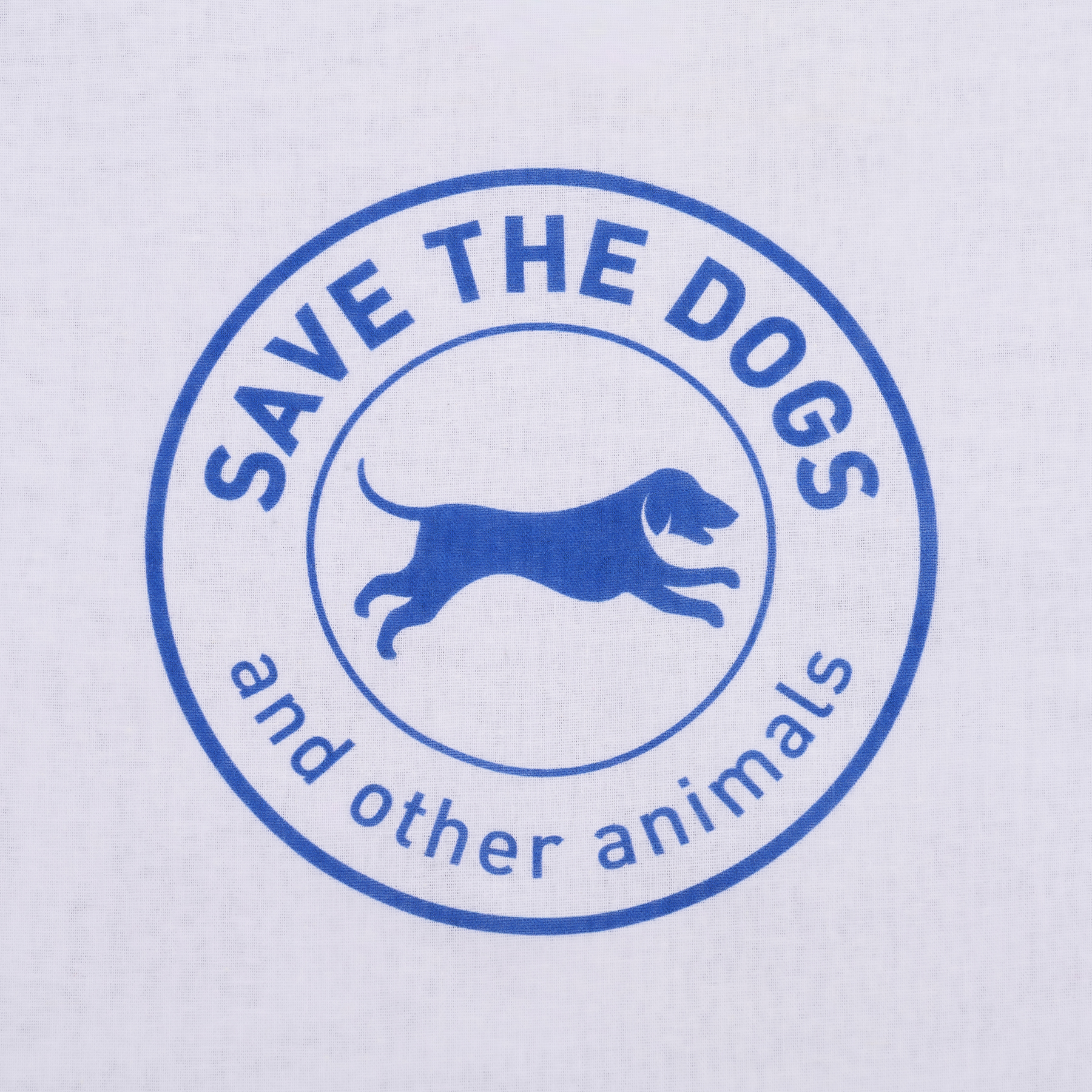 Shopper bianca con logo Save the Dogs - immagine 2