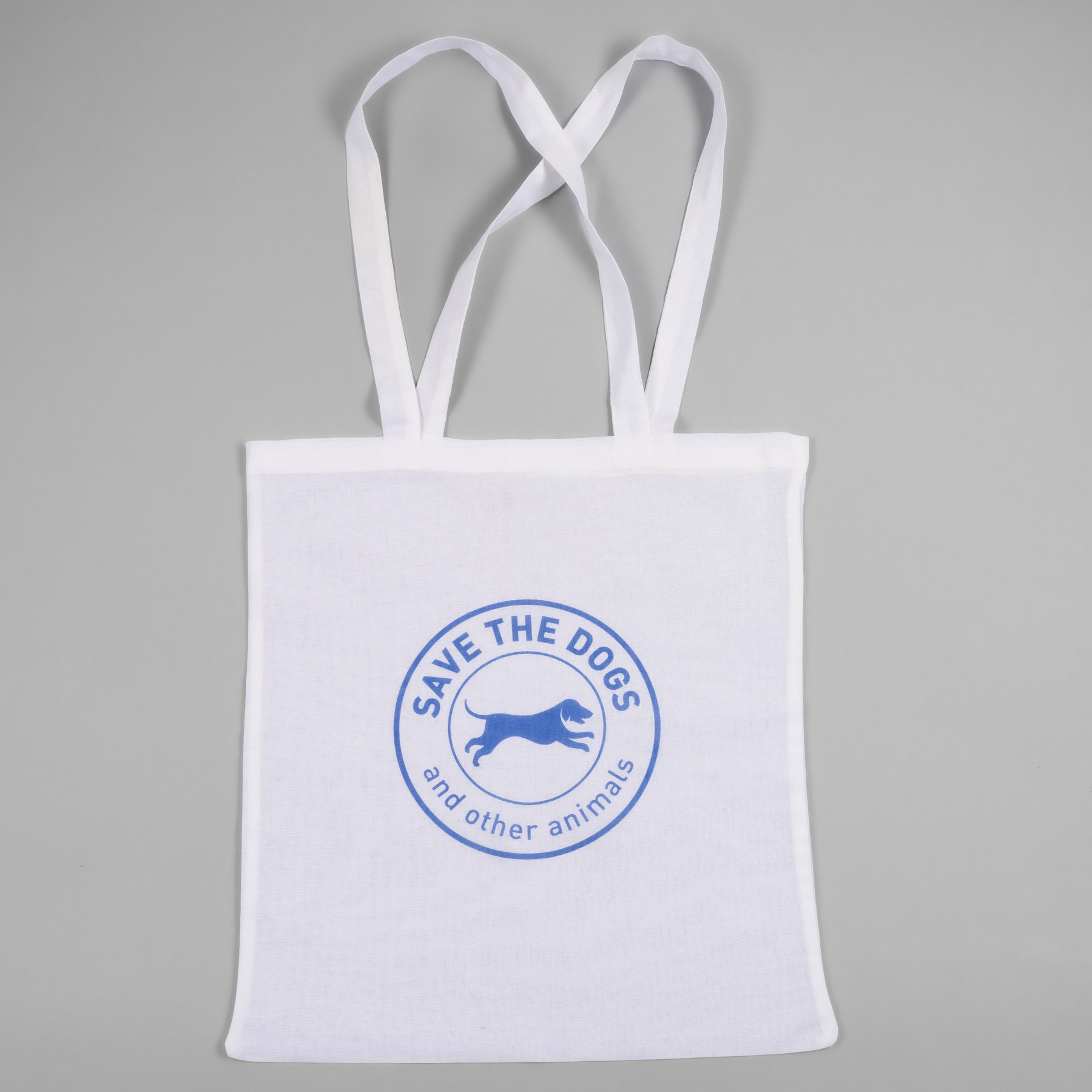 Shopper bianca con logo Save the Dogs