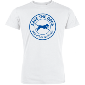 T-shirt bianca con logo Save the Dogs