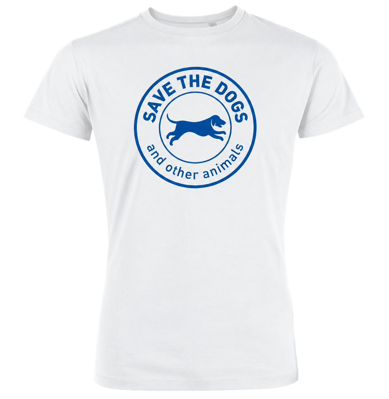 T-shirt bianca con logo Save the Dogs